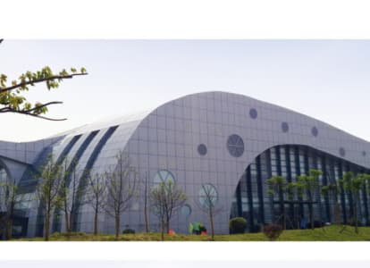 穆棱会议中心外景网架工程